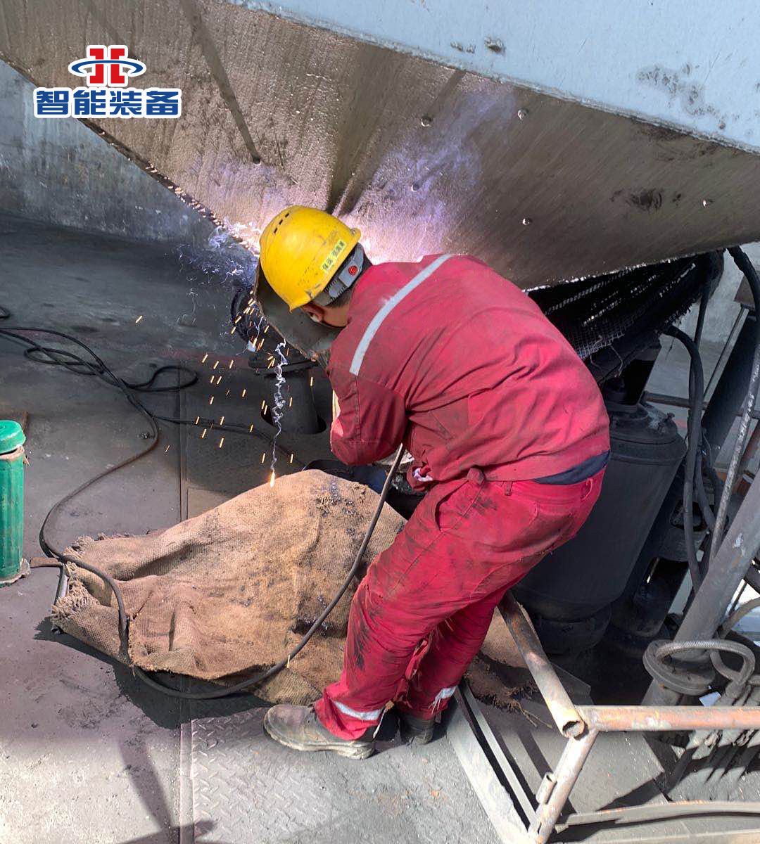 現場切割作業